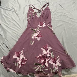 Floral cross back dress